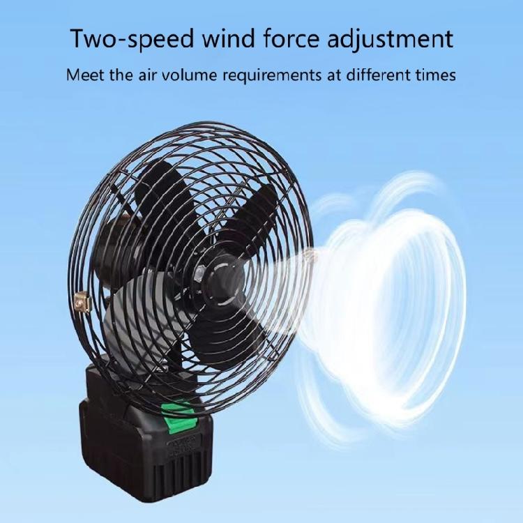 Small 8 Inch Metal Electric Fan Fishing Gear Fan Suitable for Ideal for Home Offices & Outdoor Adventures