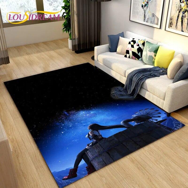 

Final Fantasy 3D-друкований ігровий килимок, килимок для вітальні, спальні, дивана, прикраса, дитячий нековзний килимок 40x60cm