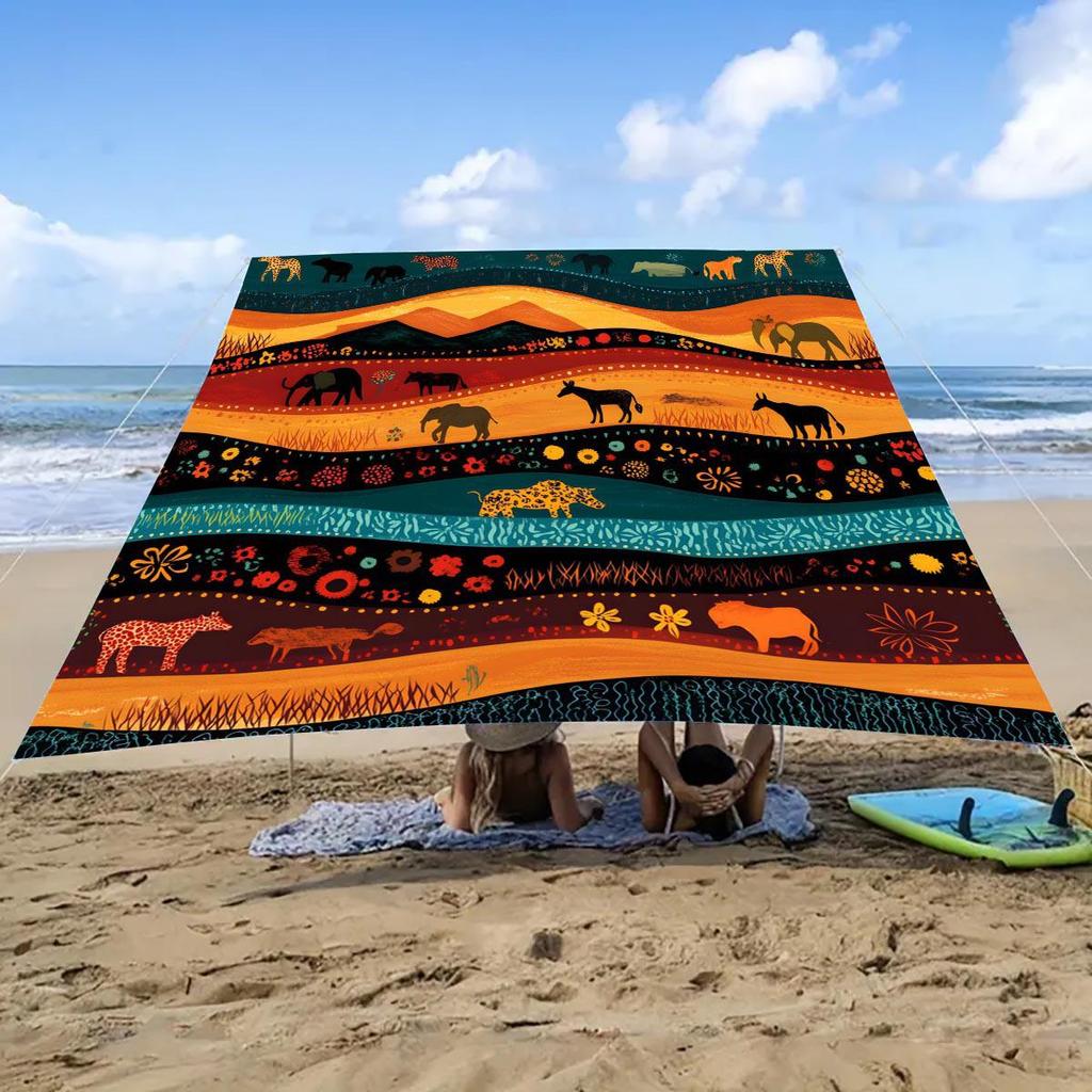 Portable Sun Shelter & Camping Tarp - Outdoor Tent and Picnic Ground Cover