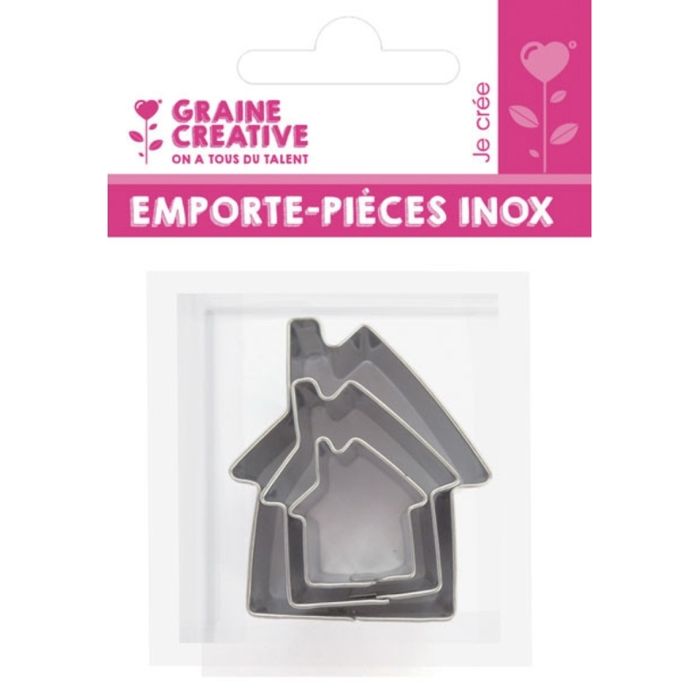 Emporte-pièces métal Maison 3 pièces