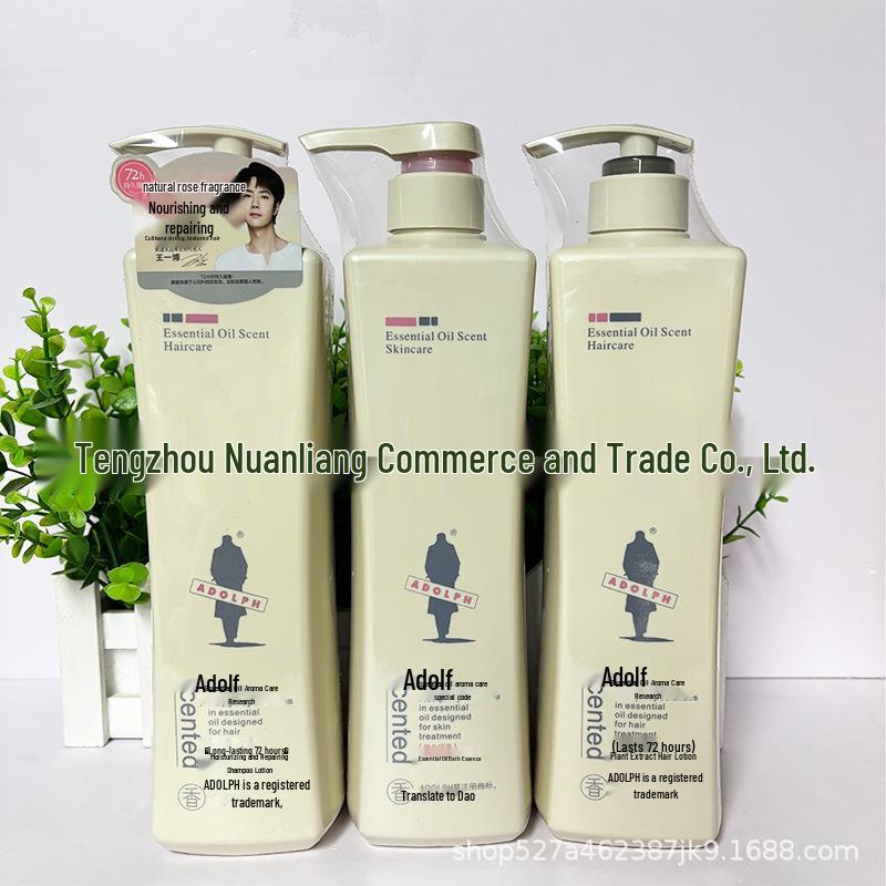 Adolf Oil Control Anti-Dandruff Shampoo & Conditioner Set: Essential Oil 800g Shampoo & 500ml Shower Gel. 500ml