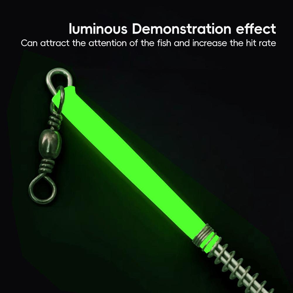 10PCS 15/20/30/40CM Luminous Curved Blade Balance For Sea Fishing Stainless Steel Single-Blade Balance Hook Divider Fishing Gear