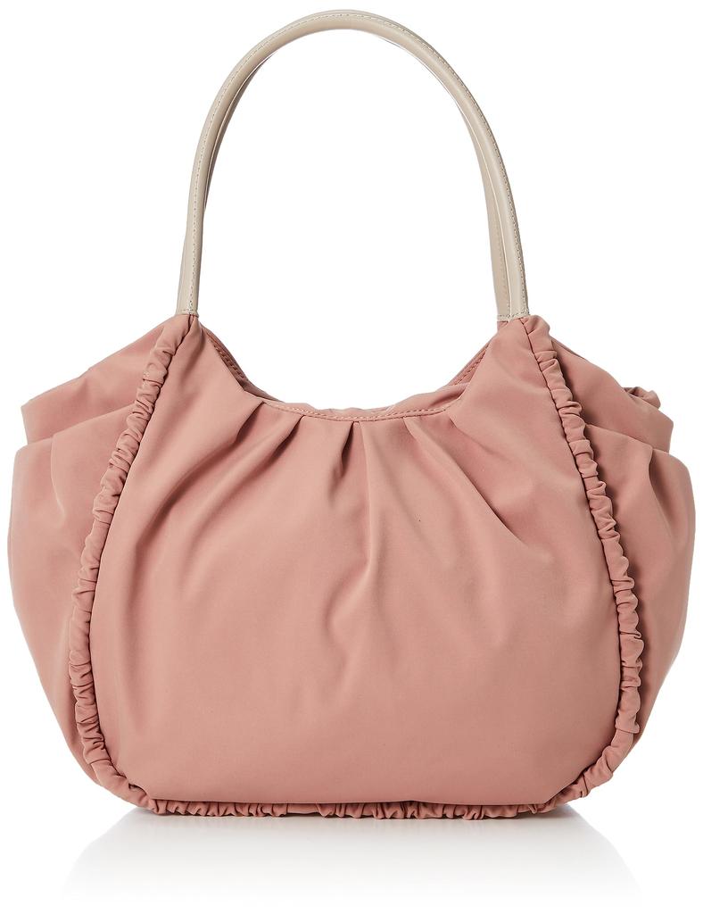 Tote bag vous et shirring tote for pink beige [Isaac] women, (54)