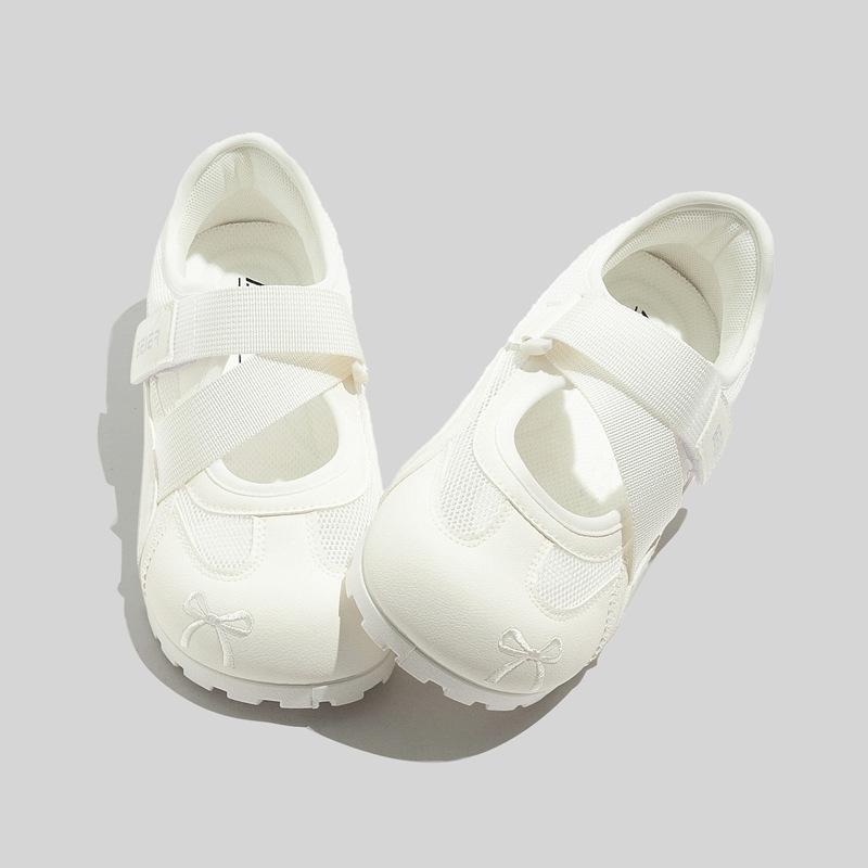 

Универсальные кроссовки на тонкой подошве, повседневная обувь, туфли на мягкой подошве, дышащие туфли Мэри Джейн 35 бежевый