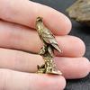Brass Figurine Handmade Delicate Wear-resistant Gifts Long Lasting Antique Brass Eagle Decor Home