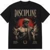 Discipline Builds Freedom Stoic Statue Vintage Washed Gym Motivational Graphic T