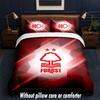 Nottingham Forest Design Set Lenzuola Letto 1 Copripiumino + 2 Federe Morbido Traspirante Biancheria da Letto per la Casa