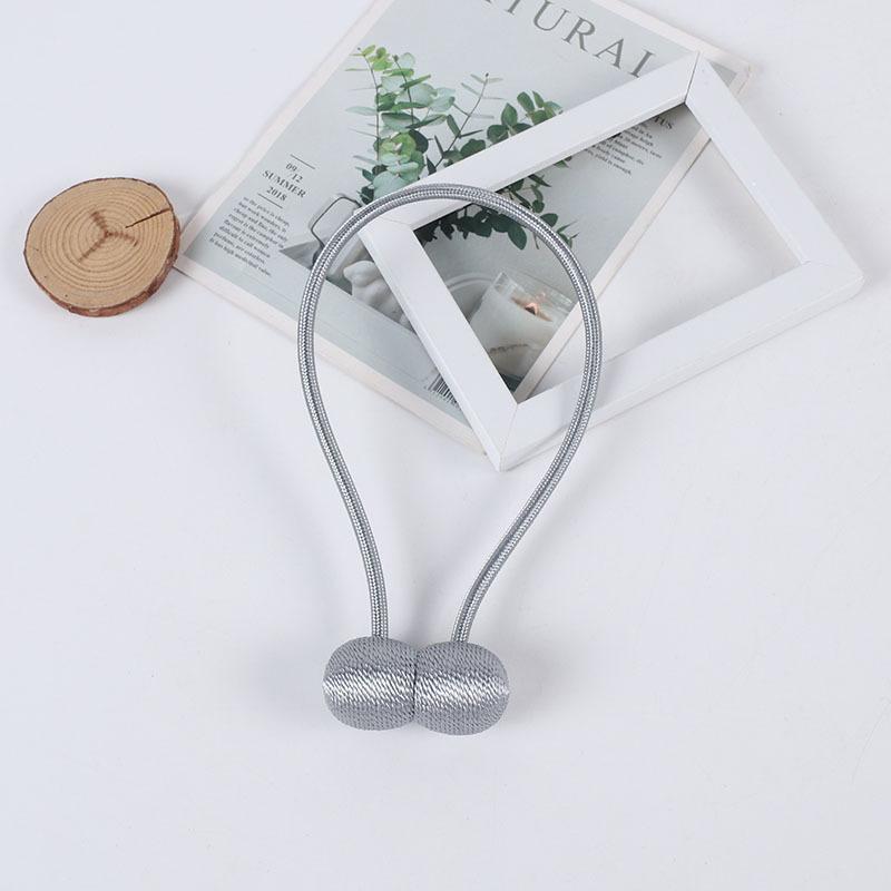 2PCS Magnetic Ball Curtain Tiebacks Tie Rope Accessory Rods Accessoires Backs Holdbacks Buckle Clips Hook Holder Home Decor 2025