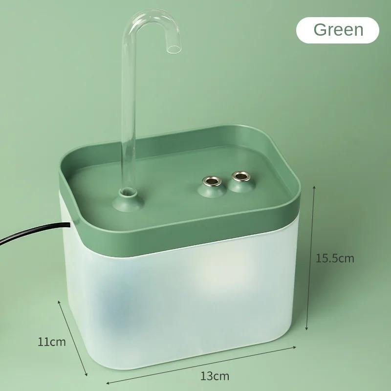 USB Electric Mute Cat Drinker 1.5L Recirculate Filtring Drinker Pet Water Dispenser Auto Filter for Cat Water Fountain