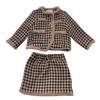Girls' Autumn & Winter Korean-Style Fleece-Lined Set: Trendy, Thickened, Fashionable Winter Outfit for Kids