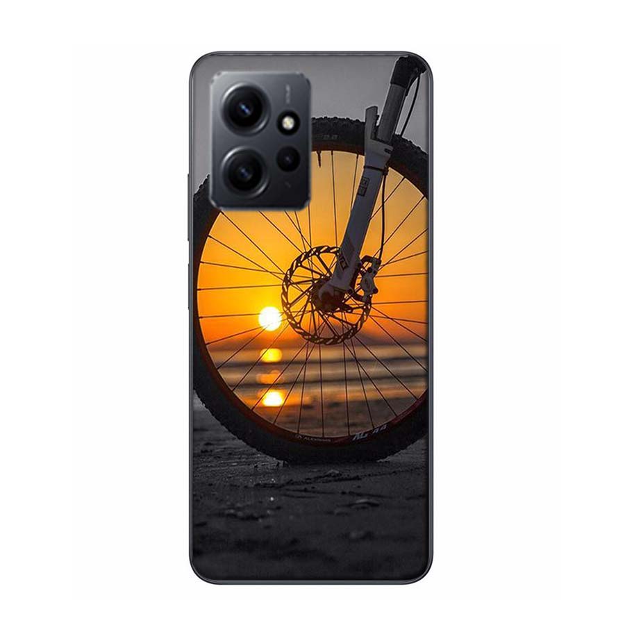 Beautiful Sunset and My Bicycle Phone Case For Redmi Note 13 5G 14 Pro Plus Redmi 12 12C 13C 14C 10 10A 10C 9 9C 9T 9A 8 8A K70