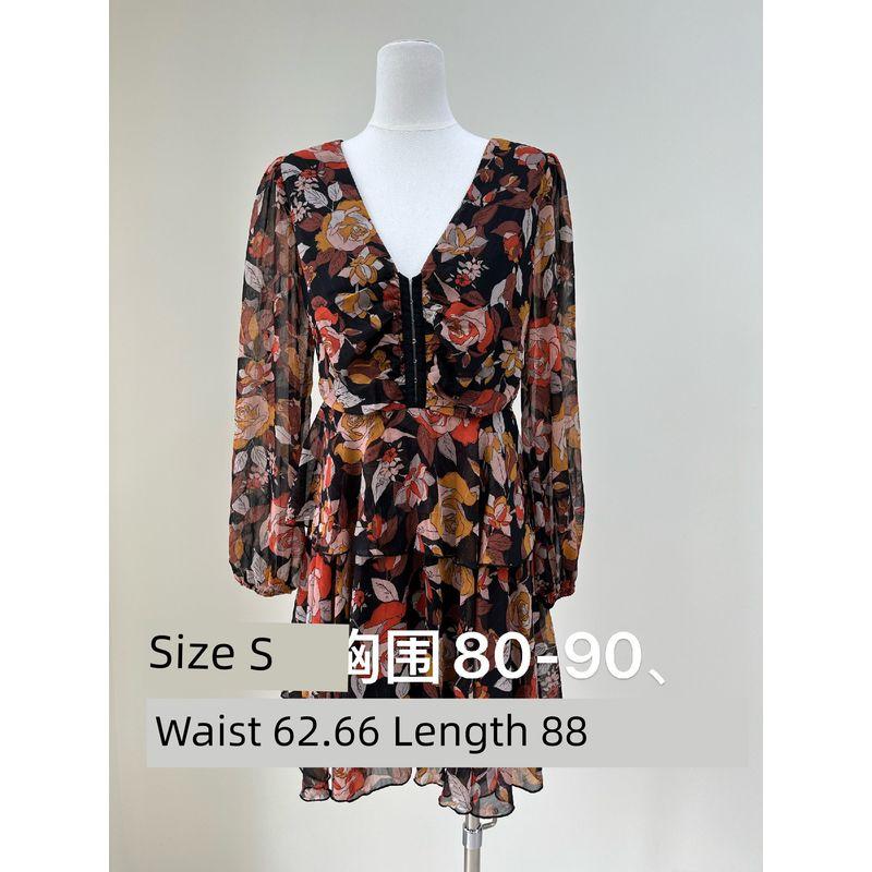 2025 Summer New Foreign Trade Original Garment Niche Design Floral Commuter Temperament Color Dress 9