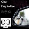 2Pcs car rearview mirror suction cup type car small round mirror adjustable large field of view blind spot mirror