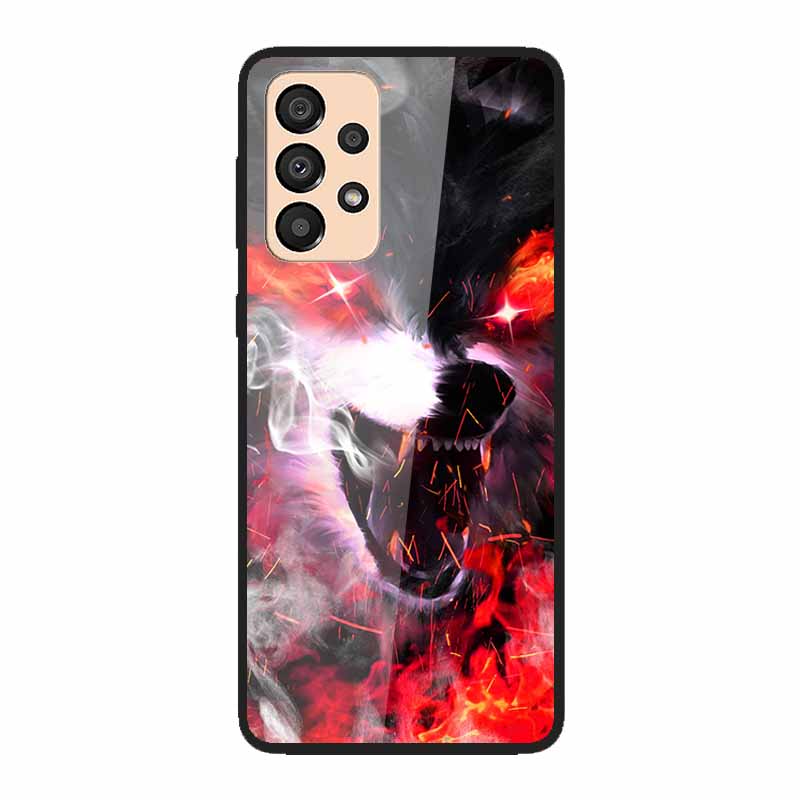 Case for Samsung A33 5G Cover Fashion Tempered Glass Phone Covers for Samsung Galaxy A33 A53 A73 5G Case Bumper A 33 Protective
