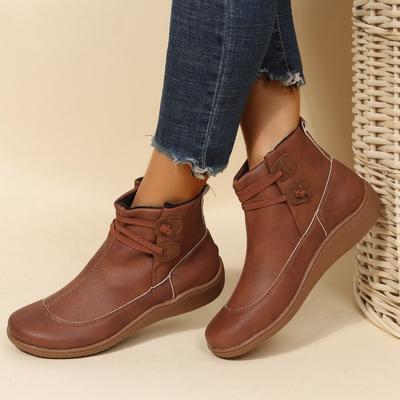 Short Tube Flat Bottomed Martin Boots for Women