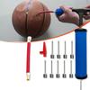 New Portable Manual Air Pump Inflator Ball Pump Needles Valve Adapter Set for Basketball Football Balloons Volleyball and Rugby