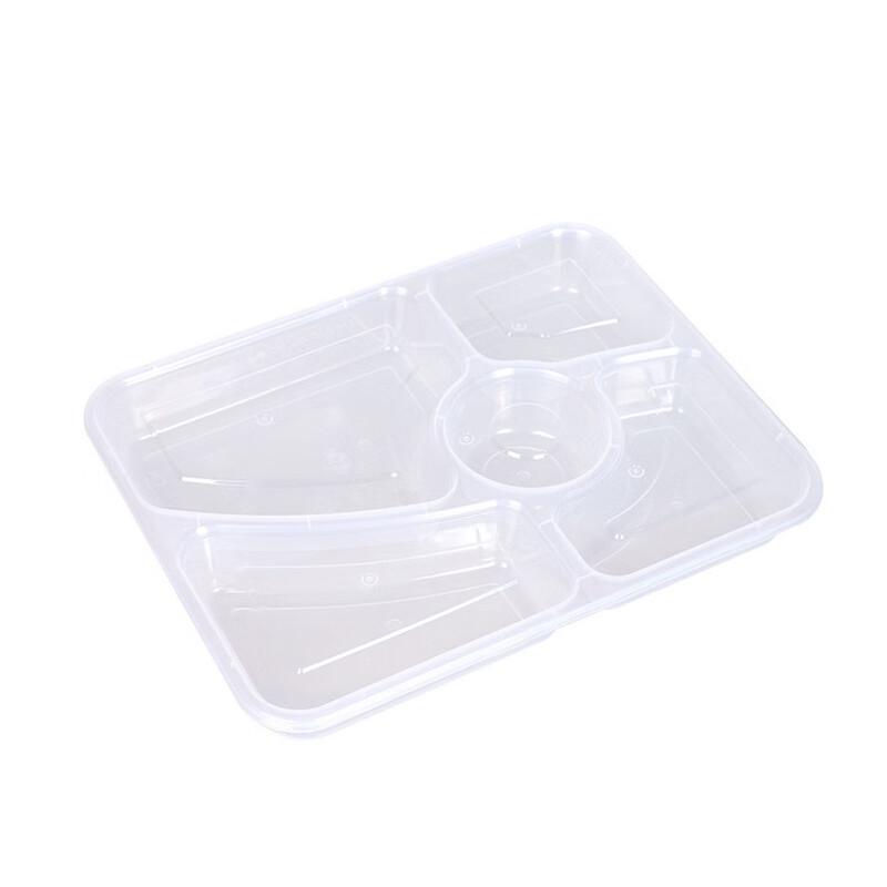 777 Disposable Rectangular Multi-Compartment Takeaway Food Containers with Lids