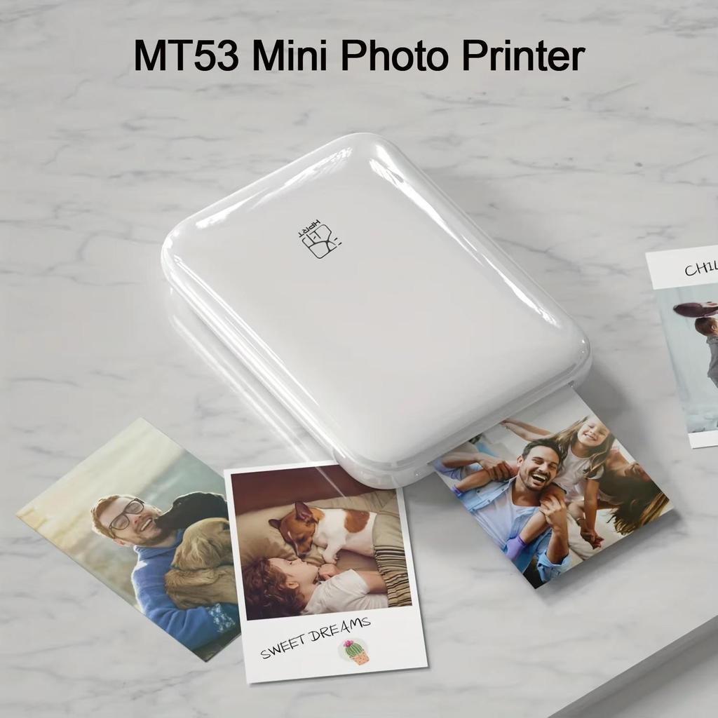 HPRT MT53 Mini Color Photo Printer Portable Bluetooth Mobile Pocket Printing Handheld Thermal Machine For Take A Photo Print It