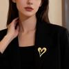 Metall-Herz-Broschen für Damen Unisex Emaille-Liebes-Pins Büro-Party Freundgeschenke Schmuckzubehör für Anzug Kleid