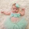 Born Fotografie Requisiten Kleinkind Mädchen Prinzessin Baby Rock Blumen Stirnband Baby Haarschmuck