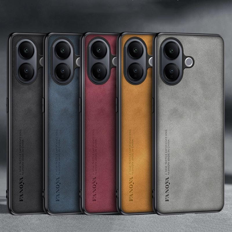 For Vivo V60 Lite Case Luxury PU Leather Phone Case For Vivo V60 Lite 5G V60Lite Back Cover Silicone Shockproof Full Protection