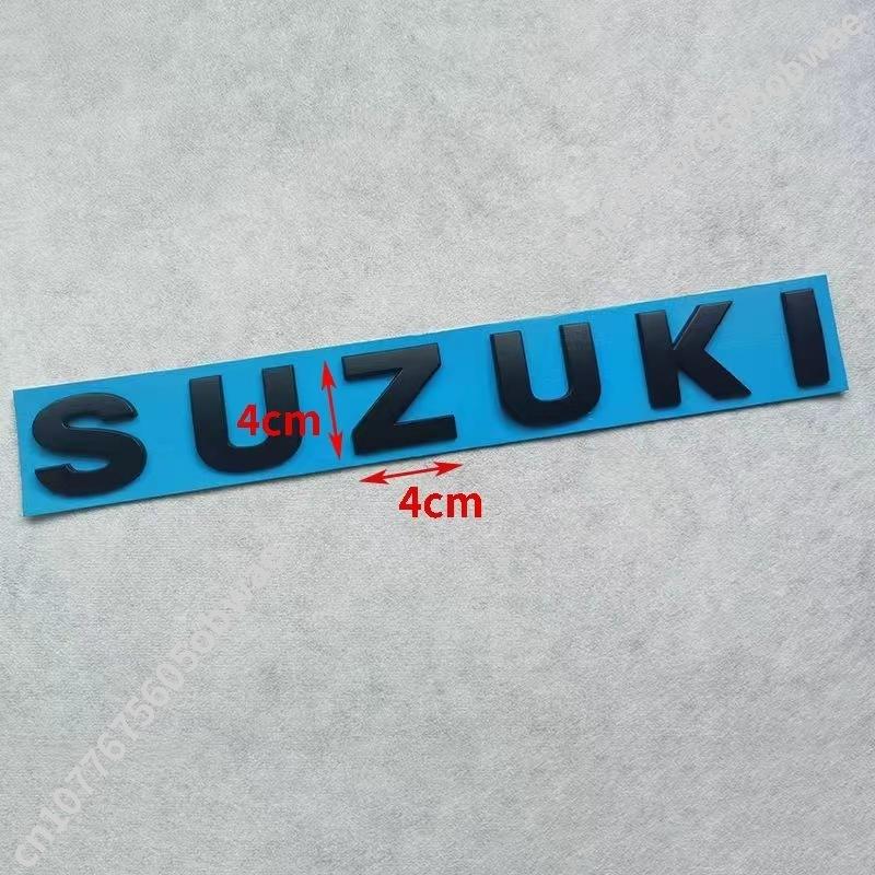 For SUZUKI car  Emblem Hood Letter Emblem personality Rear tail trunk Decals badge sticker Decal styling auto Accessories