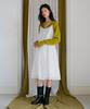 Poeteuseoul Flowy Pintuck Layered Dress_Ivory