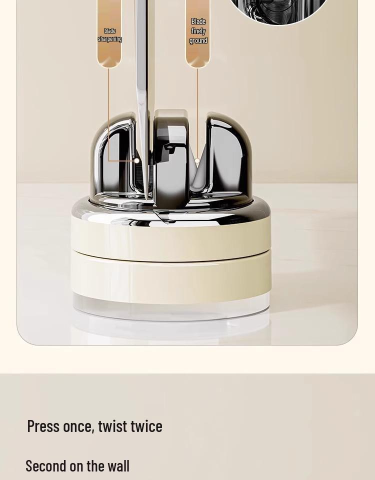 Suction Cup Knife & Scissor Sharpener with Tungsten Steel Whetstone