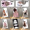 Princess Female Boss Coffee Case For Samsung Galaxy A34 A06 A05 A32 A16 A55 A36 A26 A54 A14 A22 A52 A35 A15 A53 A13 A56