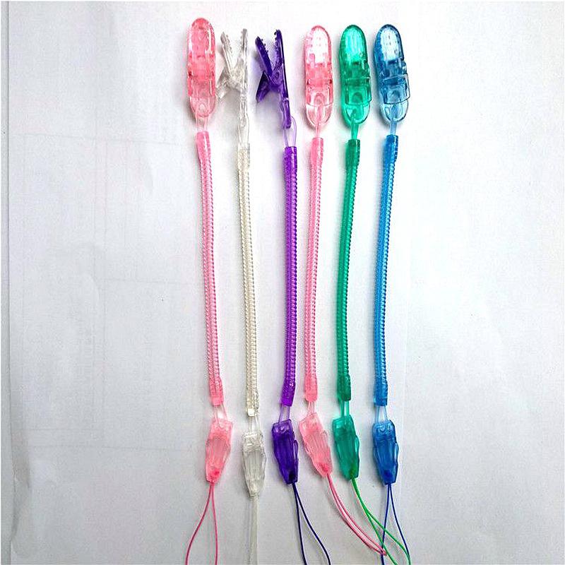 Stretchable  Spring  Chain Baby Pacifier Anti-drop Chain Retractable Teether Chain