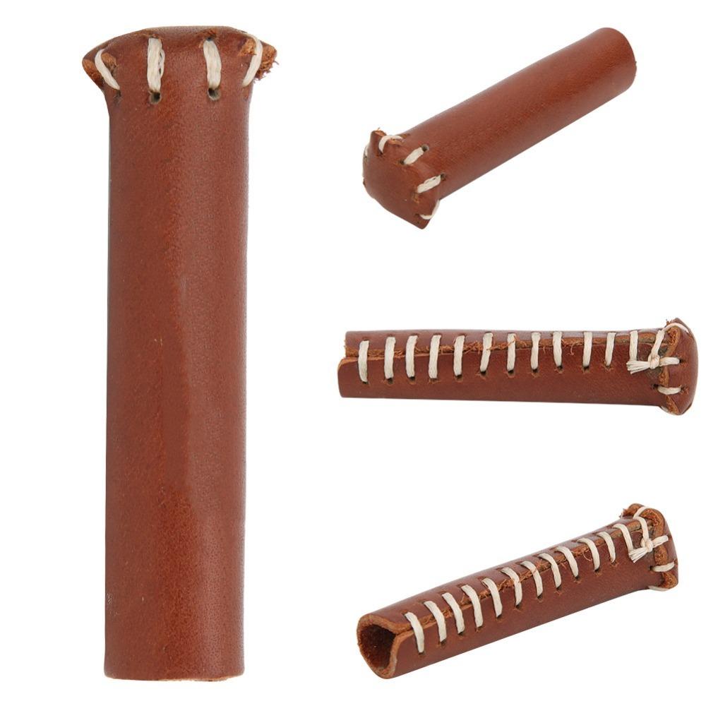 Durable Leather Billiard Cue Tip Cover Portable Head Protective Cover  Moisture Protection