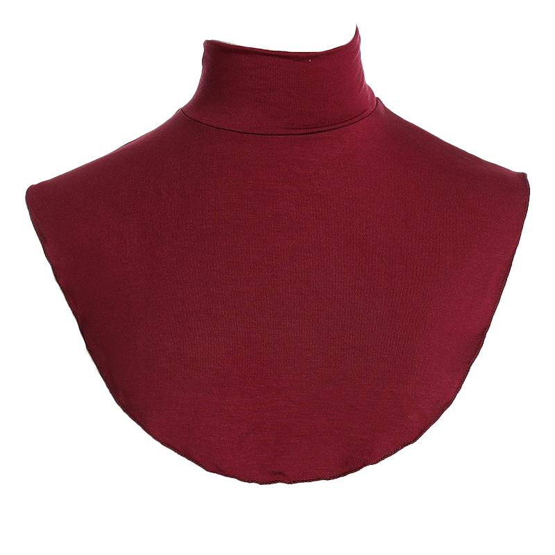 1 Stück Rollkragen Damen Nackenwärmer Halbtop Modal Abnehmbar Einfarbig Hoher Halsüberzug Falscher Kragen