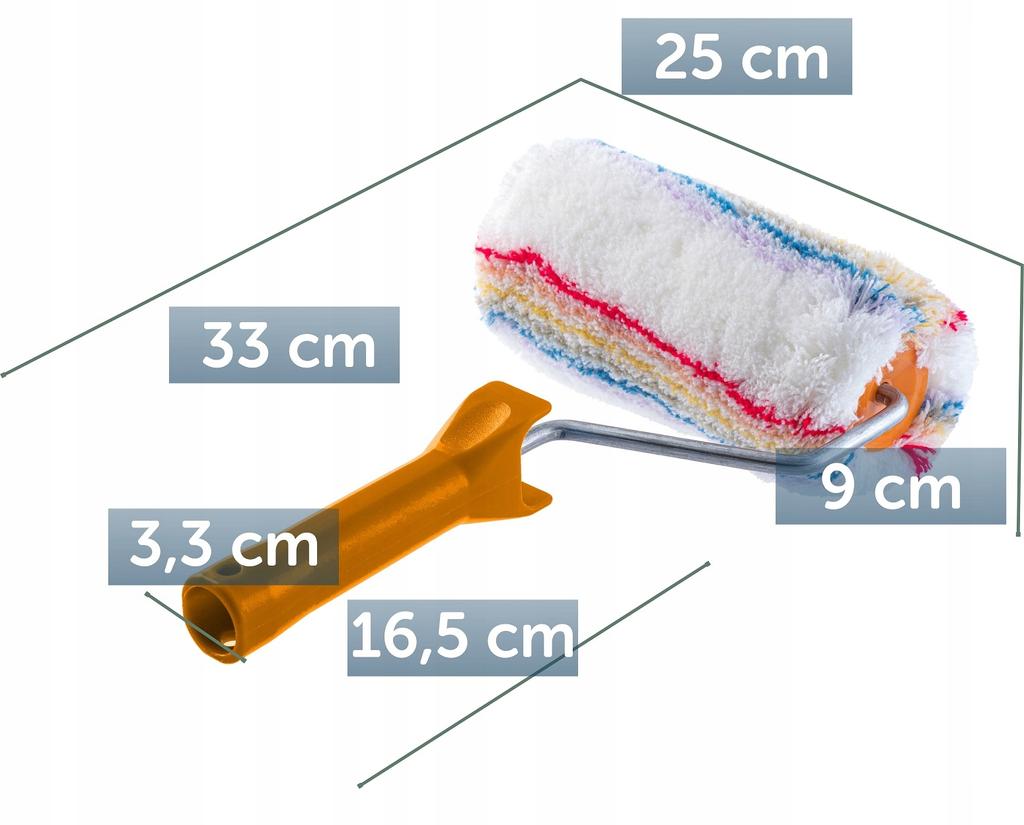 KADAX Paint Roller With Handle Spare 25cm Roller Handle