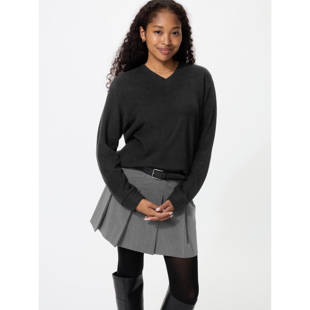 Uniqlo Japan Rib KniT Fleece V Neck T