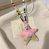 Summer Starfish Beaded Necklace for Women's Beach Vacation