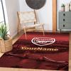 Arsenal Customize Text Floor Mat Suitable for Kitchen Foyer Dining Room Decorate room Anti-slip Rug Decorate Offices Perfect Gift for Friends & Family