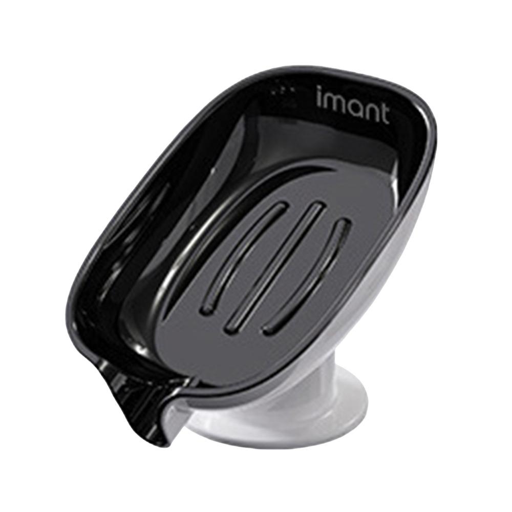 Durable Plastic Suction Cup Soap Dish With Drain Water Multifunctional Soap Holder Drain Soap Box Bathroom Supplies