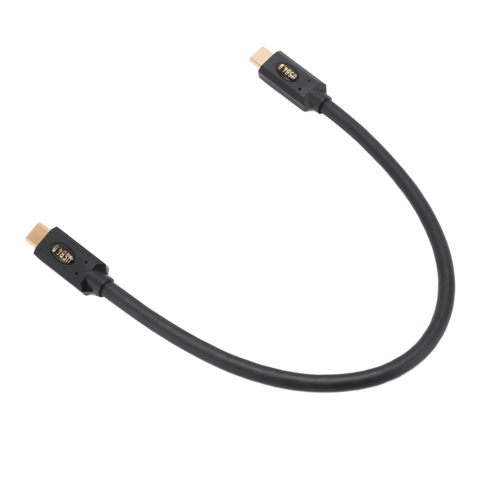 

Кабель USB 4.0 Type C для передачи данных Professional PD 240 Вт, высокая скорость передачи данных 40 Гбит/с, поддержка 8K UHD 30cm/11.8in