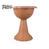 Plastic Flower Urn Planter, Goblet-Shaped Plant Pot, Lightweight Flowerpot with Drainage Holes for Indoor Outdoor Garden Patio Porch Decor