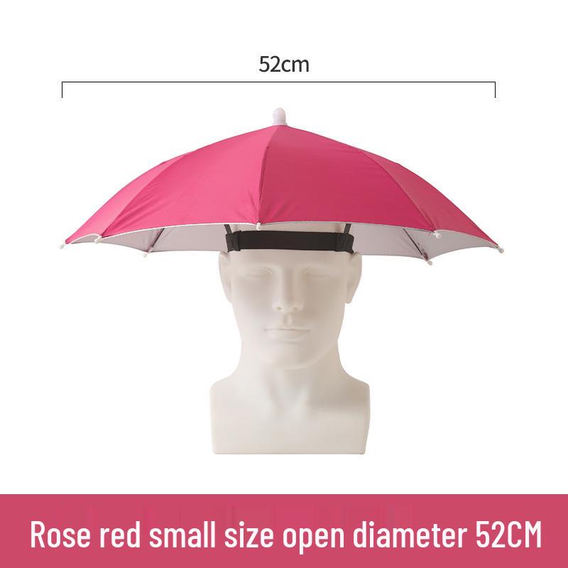 Large Rainbow Sun Hat Umbrella for Street Stalls and Fishing