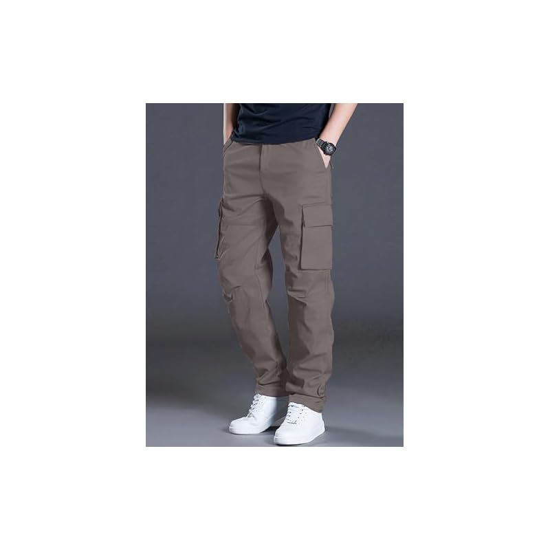 Pantaloni Cargo Leriya Fashion Larghi e Comodi da Uomo (LF-TP-1064_Grigio_M)