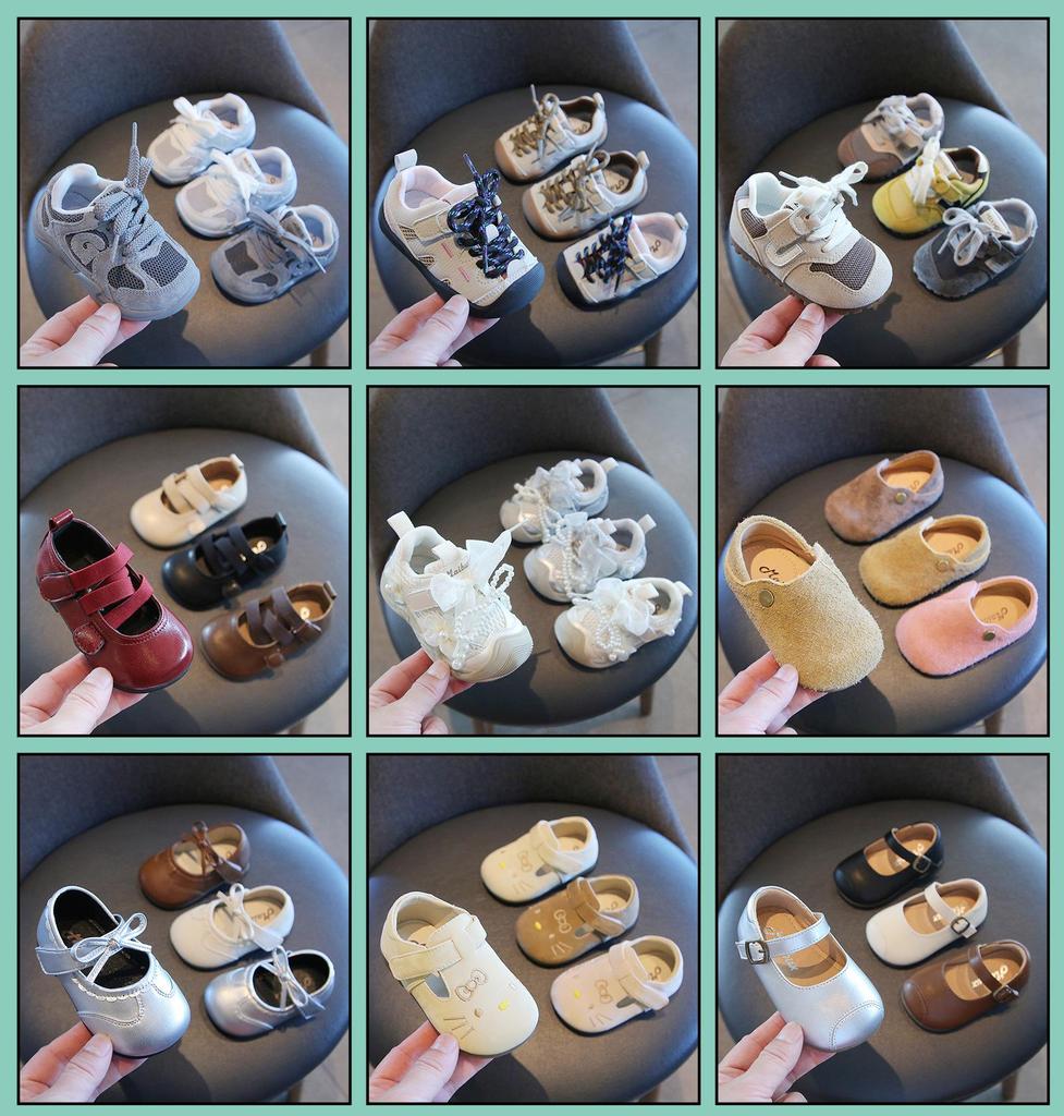 Winter-Gehschuhe für Kleinkinder aus Leder: Koreanische Kinderschneestiefel mit Fleece & Baumwolle für Babys und Mädchen.