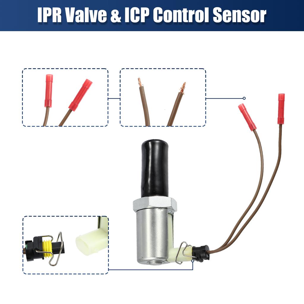 UXCELL 6.0L Fuel Injector Pressure Regulator & ICP Sensor for Ford 5C3Z-9C968-CA