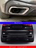 2x Black Stainless Steel Car Exhaust Trim Decoration For Bmw X5 G05 X7 G07 19-21 M