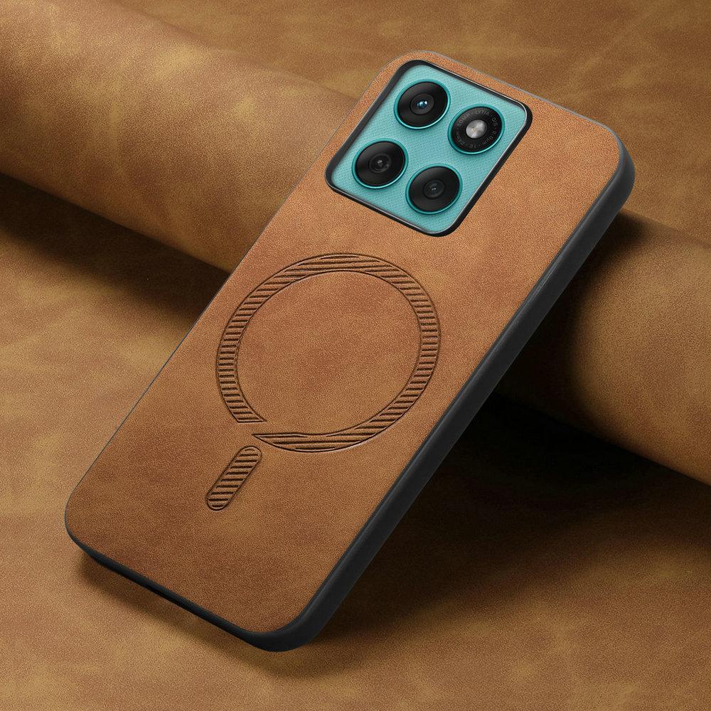 Luxury Business Soft‑Touch Leather Case For Motorola Edge 70 Pro 60 50 Fusion Neo G87 G77 G67 G17 G15 Power For Magsafe Cover