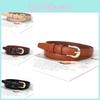 Fine Womens Pu Leather Belt With Metal Pin Buckle For Casual Commuting Outfits