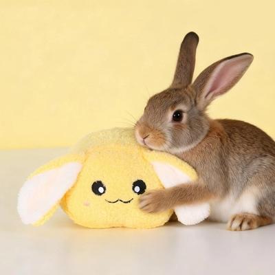 Creative Bite Resistant Rabbit Soothing Ball Comfortable Simulated Buttocks Rabbit Calming Ball Soft Hamster Venting Ball Cage