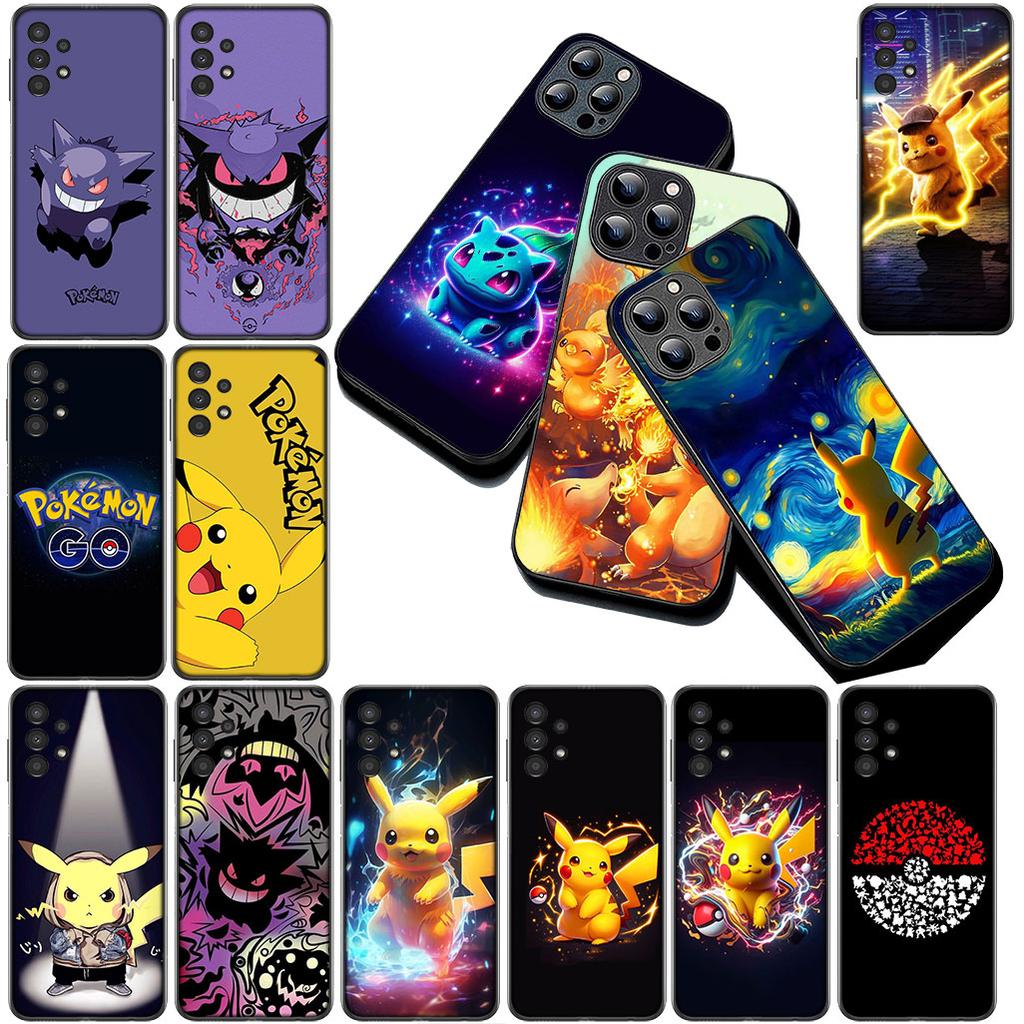 Casing for OPPO A80 A18 A16 A40 A17 A15 A38 A78 A79 A54 A57 A12 A60 4G 5G Phone Cover Soft Case P-Pokemons GO Gengar P-Pikachus