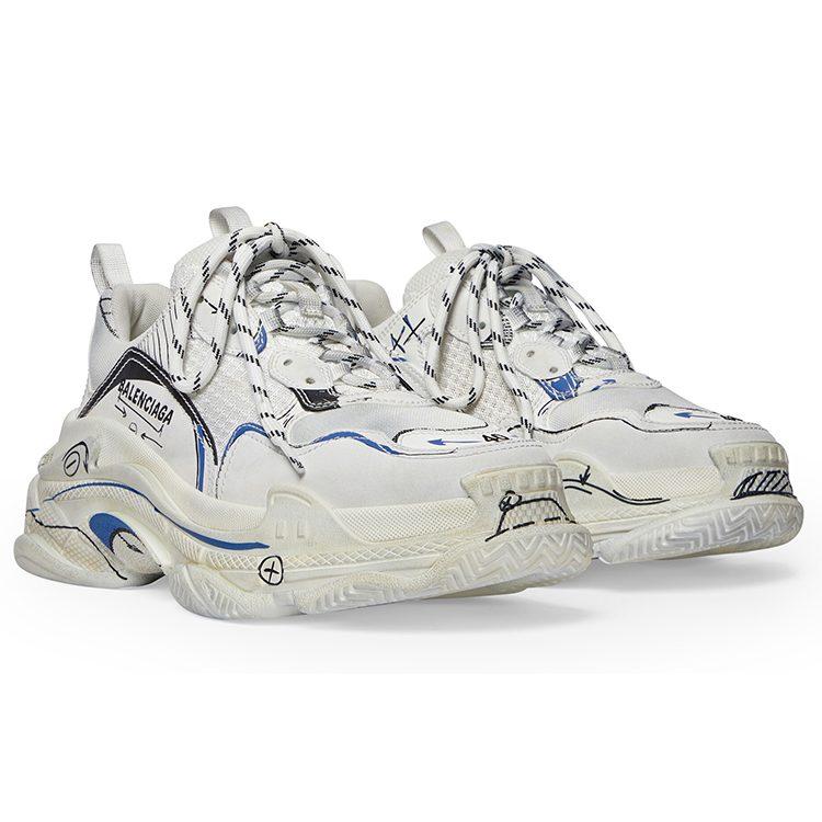 Balenciaga Triple S 'White' Women's 524039W3SRB9014