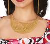 Metallic Gold 70s Decorative Necklace